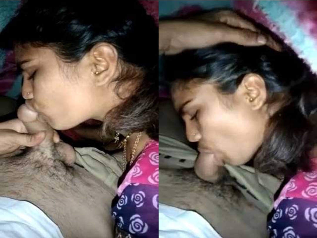 Desi Wife Giving Blowjob Under Blanket