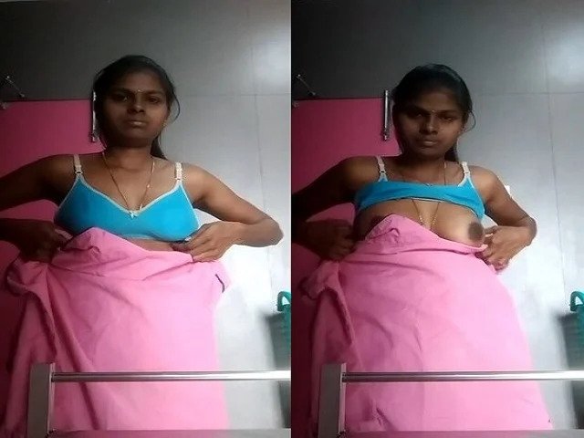 Tamil Village Girl Striptease Boob Show Viral Clip