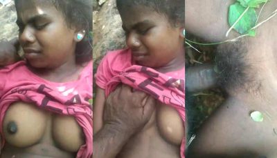 Tribal village girl outdoor sex with boyfriend