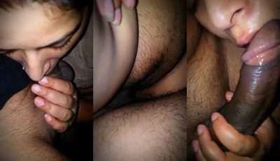 Horny Busty Wife Giving Blowjob