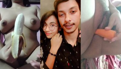 Indian GF Licking Playing With Boobs And Fingering