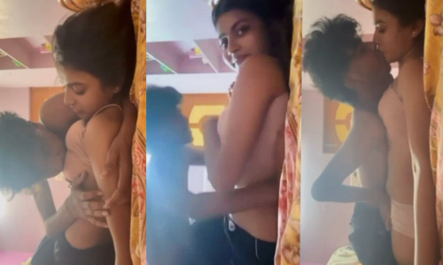 Most Viral Social Media Trending Horny Lover Kissing Boobs Sucking