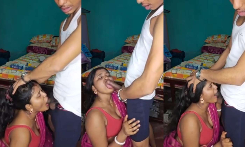Desi bhabhi ne deep blowjob diya devar ko